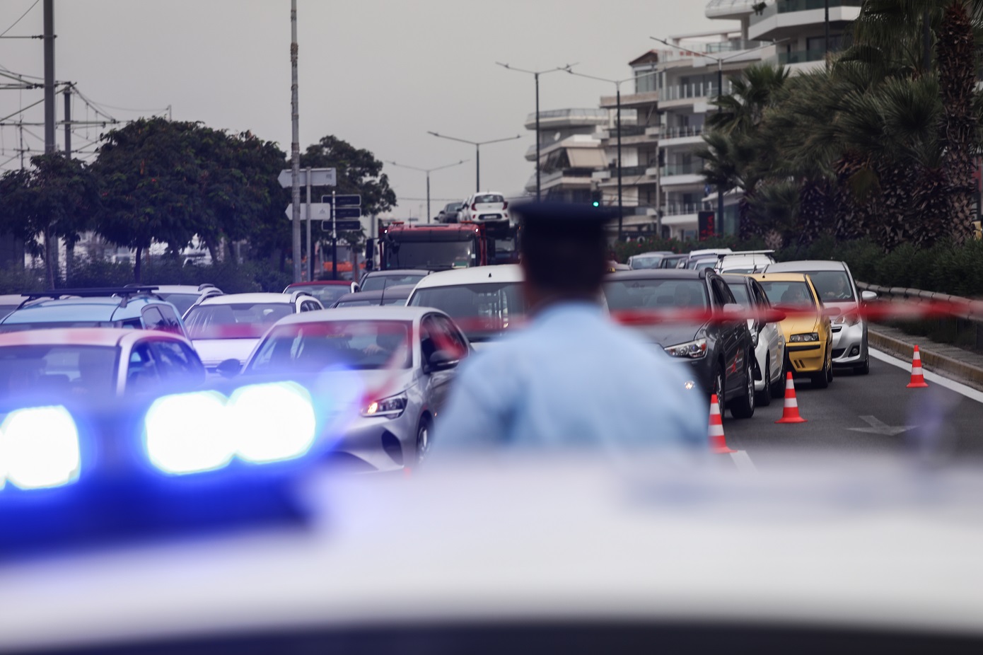 Γολγοθάς για τους οδηγούς η Ποσειδώνος εξαιτίας συσσώρευσης υδάτων