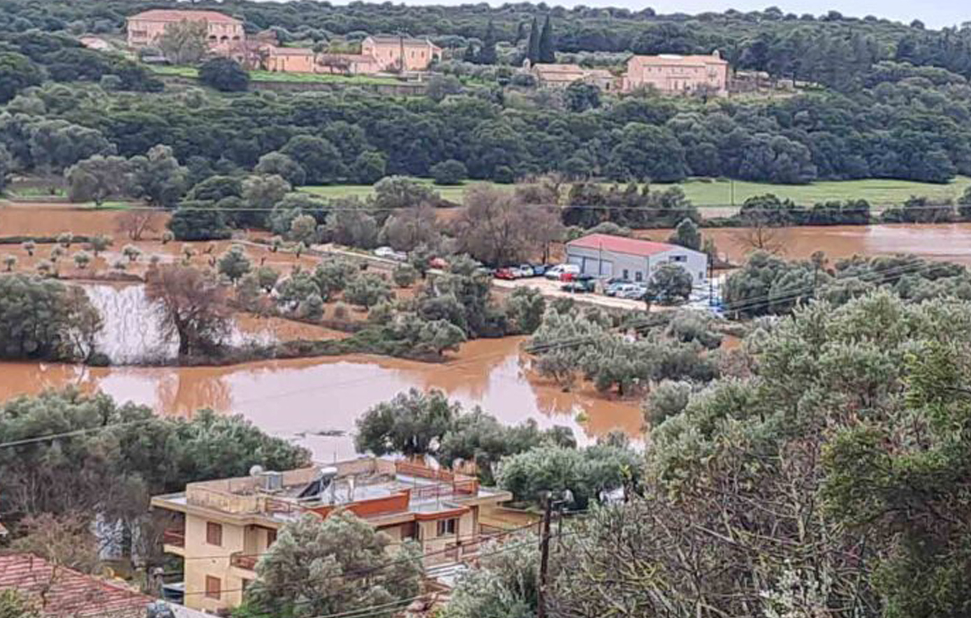 Η βροχή ενός μήνα έπεσε σε μία μέρα στην Κεφαλονιά &#8211; Να κηρυχθεί σε κατάσταση έκτακτης ανάγκης το Αργοστόλι ζητά ο δήμαρχος