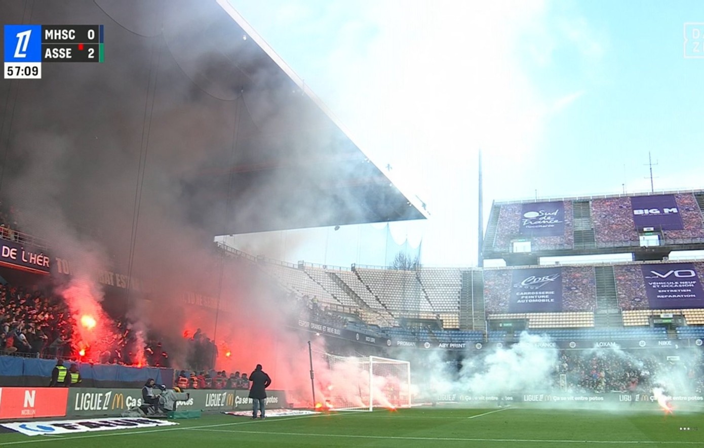 Ligue 1: Σοβαρά επεισόδια και οριστική διακοπή στο Μονπελιέ &#8211; Σεντ Ετιέν