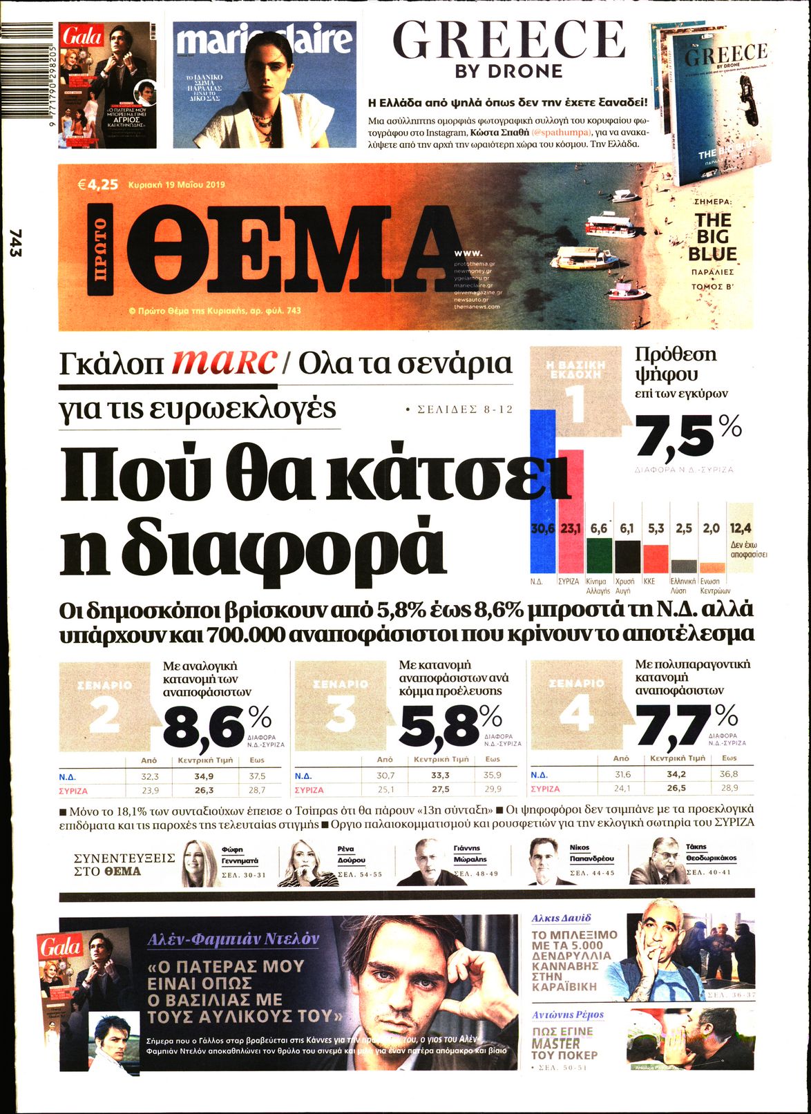 Εξώφυλο εφημερίδας ΠΡΩΤΟ ΘΕΜΑ Sat, 18 May 2019 21:00:00 GMT