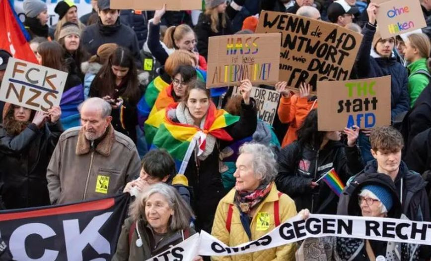 Germany: Demonstrations in Magdeburg against far-right AfD party ...