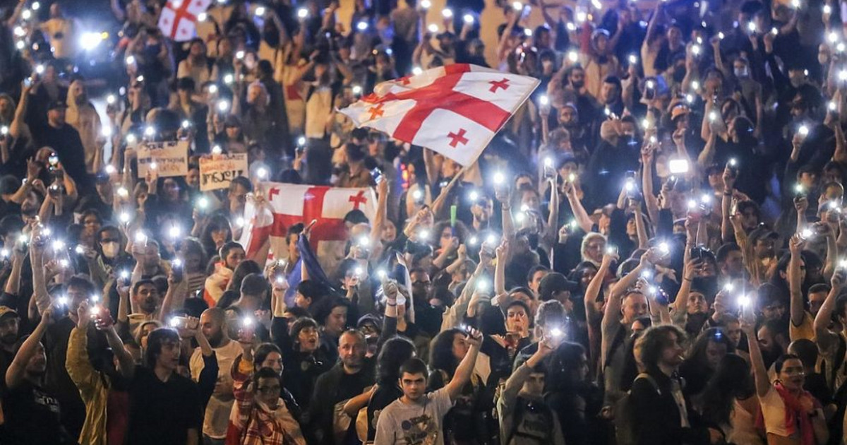 Georgia: Thousands protest against 'foreign agents' bill - World Stock ...