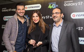 (από αριστερά) Ο Παναγιώτης Χατζηδάκης, η Κατερίνα Παπουτσάκη και ο Αλέξανδρος Ντάβος, Διευθυντής Retail Marketing Ομίλου ΟΤΕ
