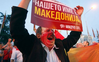 Macedonia Opposition Protest