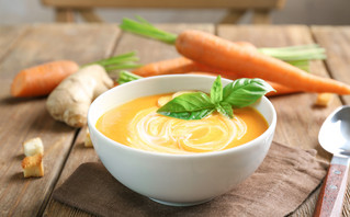 Σούπα με τζίντζερ και καρότο