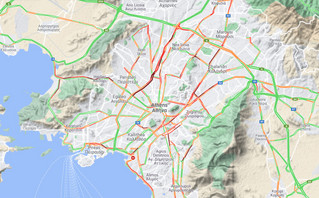 Η κίνηση στους δρόμους της Αθήνας