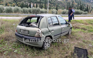 Λαμία: Τροχαίο με τούμπες στον παράδρομο