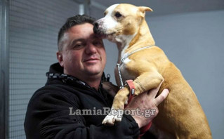 Λαμία: Κινδύνεψε να πνιγεί στις πλημμύρες για να σώσει τα σκυλάκια