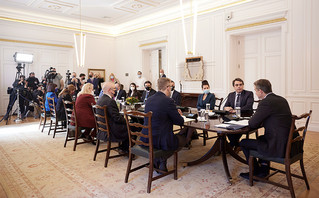 Δήλωση του Πρωθυπουργού Κυριάκου Μητσοτάκη κατά την έναρξη της συνάντησης με υπουργική αντιπροσωπεία της Βουλγαρίας