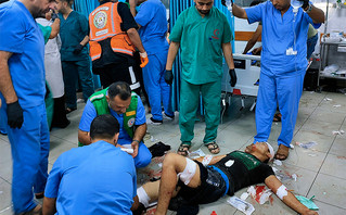 Η έκρηξη στο νοσοκομείο αλ-Άχλι οφειλόταν σε αποτυχημένη εκτόξευση ρουκέτας από τους Παλαιστινίους, λέει το Παρατηρητήριο Ανθρώπινων Δικαιωμάτων