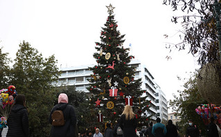 Στολισμένο κέντρο Αθήνας