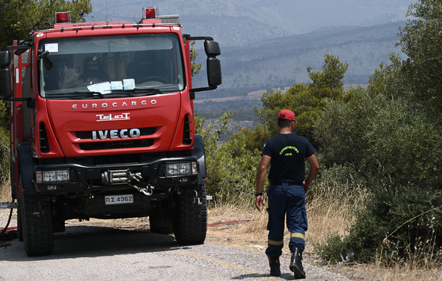 Φωτιά στο Μαρμάρι Ευβοίας